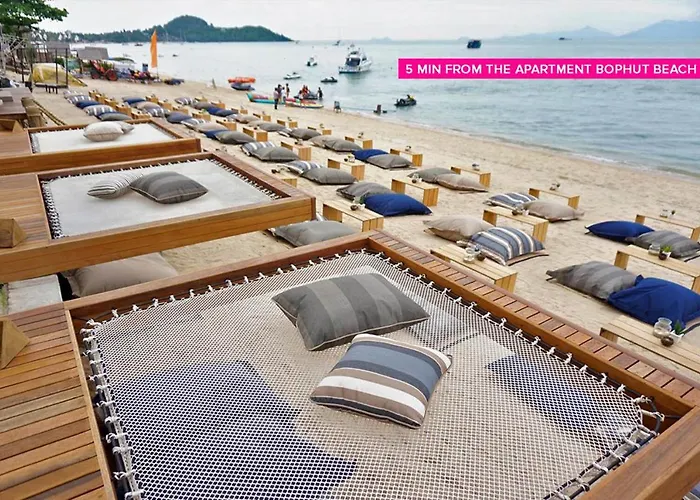 27m² studio Appartement, met 1 privé badkamer in Bo Phut